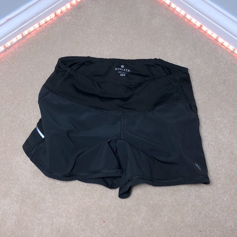 Athleta shorts reflecting sides